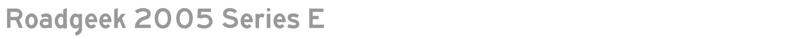 Roadgeek 2005 Series E font preview